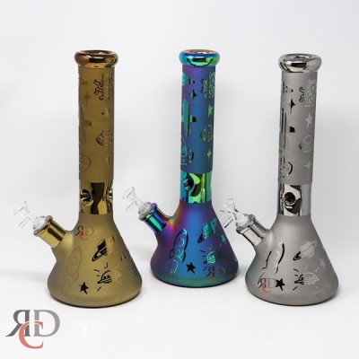 WATER PIPE 7MM BEAKER WITH PINCH UFO THEME WP3501